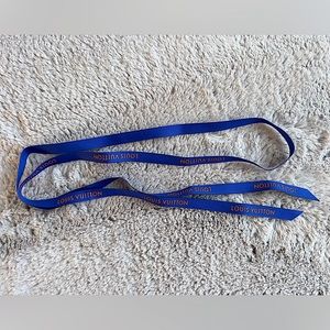 Louis Vuitton authentic blue/gold ribbon